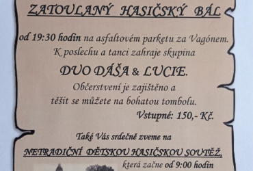 Zatoulaný hasičský bál a Netradiční hasičská dětská soutěž 