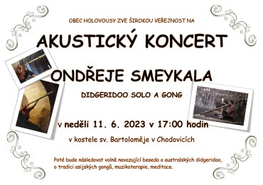 Akustický koncert Ondřeje Smeykala