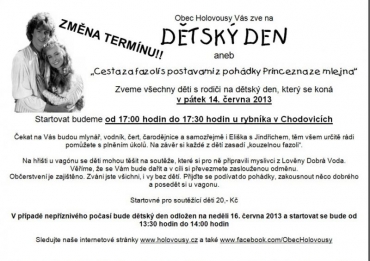 Dětský den - NÁHRADNÍ TERMÍN