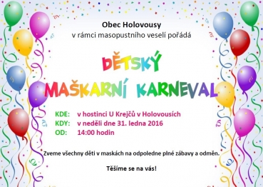 Dětský maškarní karneval