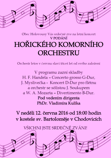 Koncert Hořického komornícho orchestru