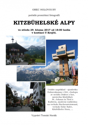 Promítání fotografií KITZBÜHELSKÉ ALPY