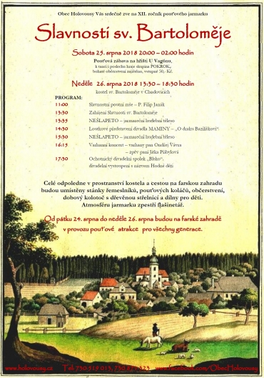 Slavnosti sv. Bartoloměje - program