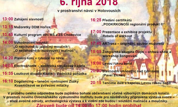 Slavnosti holovouských malináčů 2018