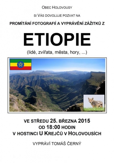 Vyprávění zážitků z ETIOPIE