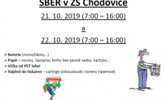 EKOSBĚR v ZŠ Chodovice