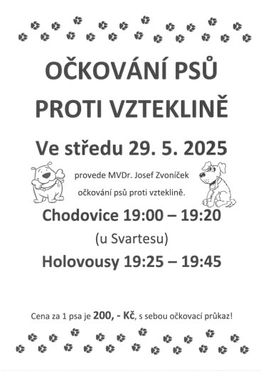Očkování psů proti vzteklině