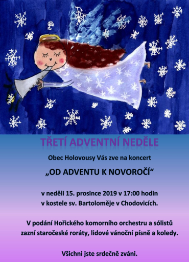 Třetí adventní neděle 15.12.2019