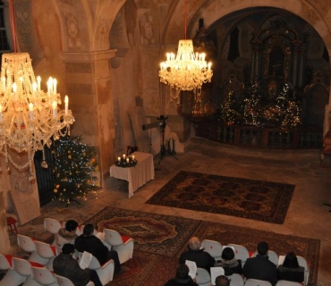 Štědrovečerní mše a zpívání koled v kostele sv. Bartoloměje 24.12.2017