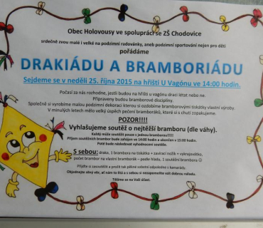 Drakiáda a bramboriáda 25.10.2015