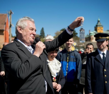 Návštěva pana prezidenta v Holovousích 16.4.2014