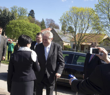 Návštěva pana prezidenta v Holovousích 16.4.2014
