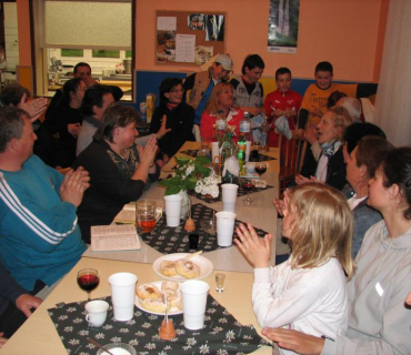 Italové v Chodovicích- společné grilování za školou 20. 5. 2006